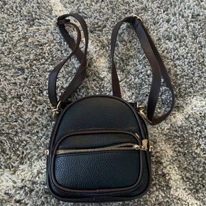 Mini Black Backpack